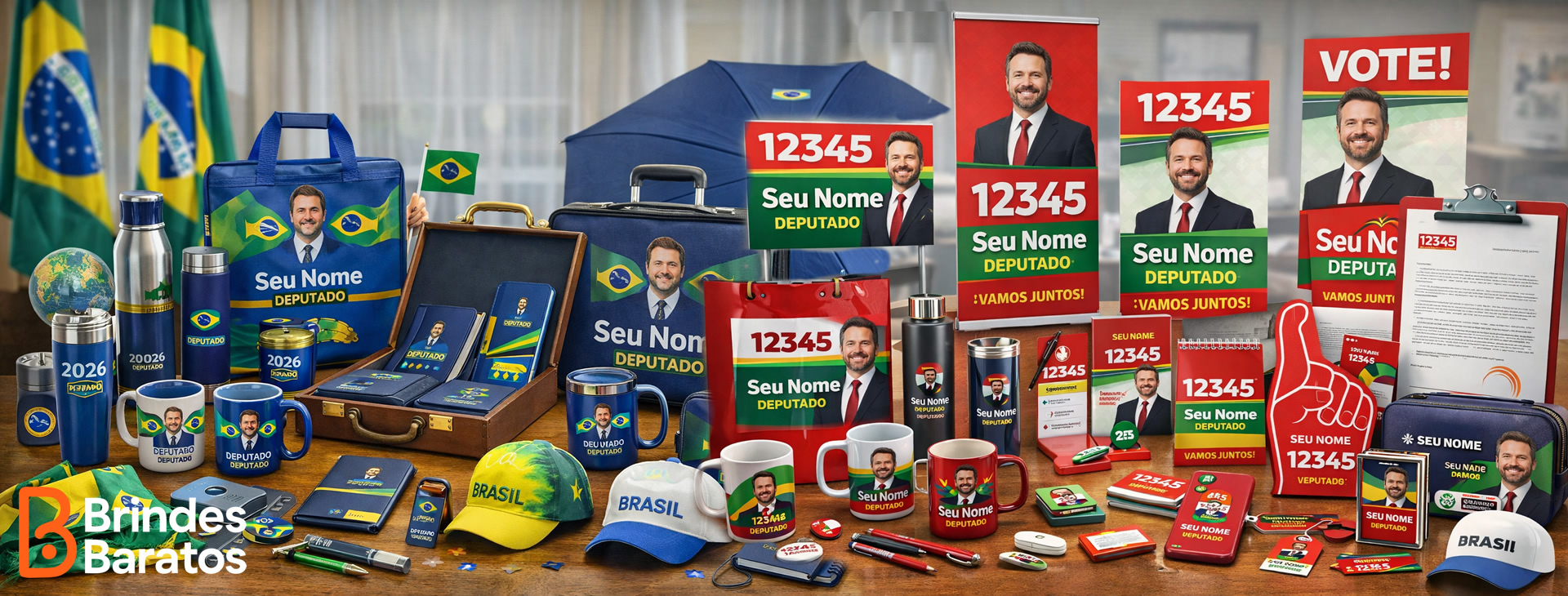 Material gráfico político profissional